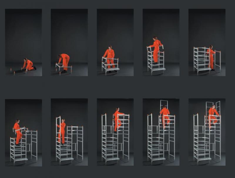 Opbouwen modulaire trap